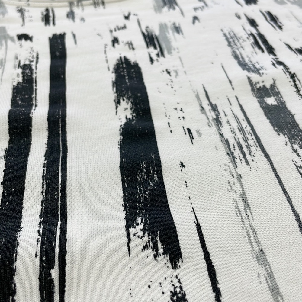 NWOT • Monki Crew Neck Terry Pullover in Paint Stroke Print. - Picture 11 of 14